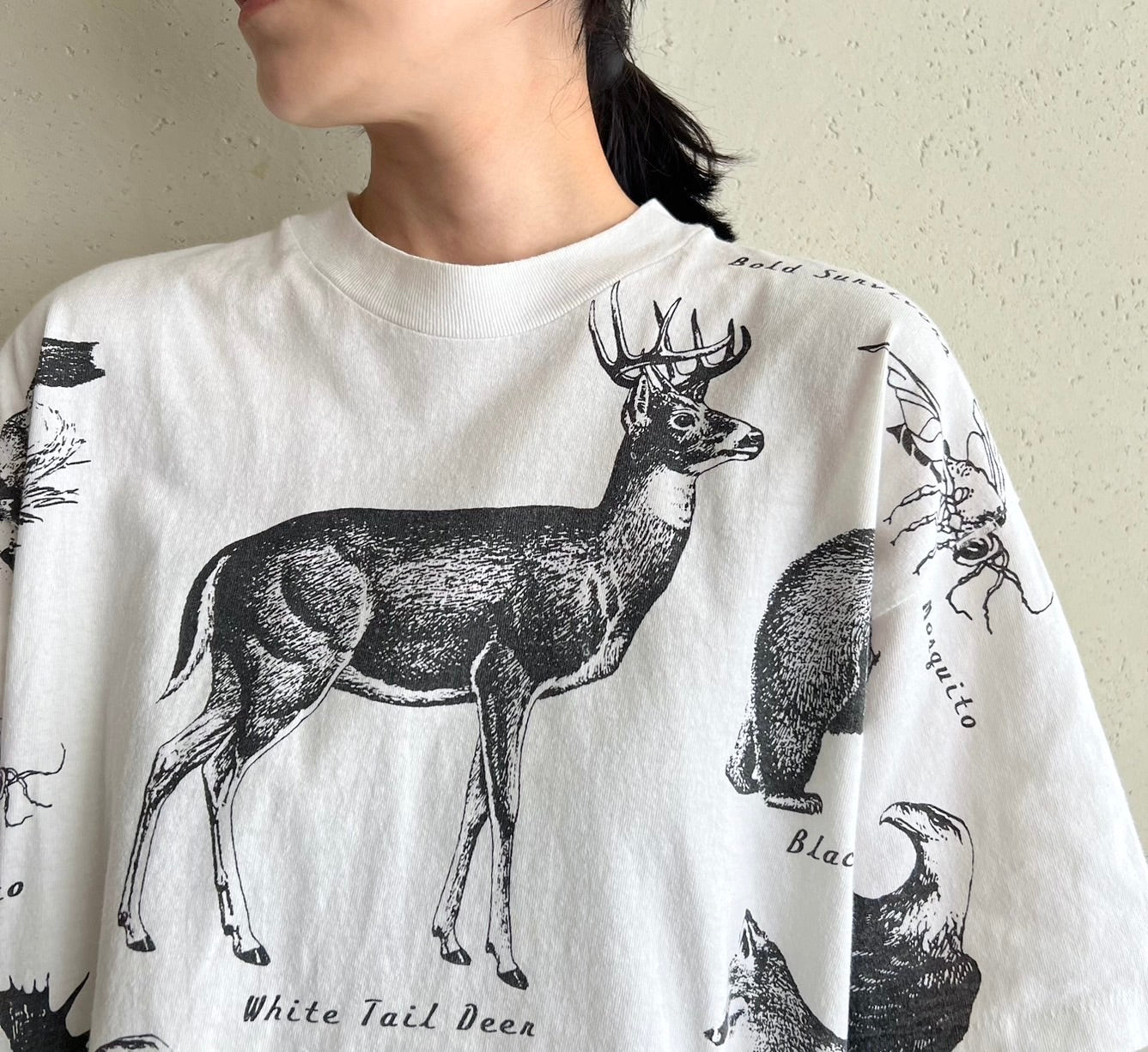 90s Animal Printed T-shirt Made in USA