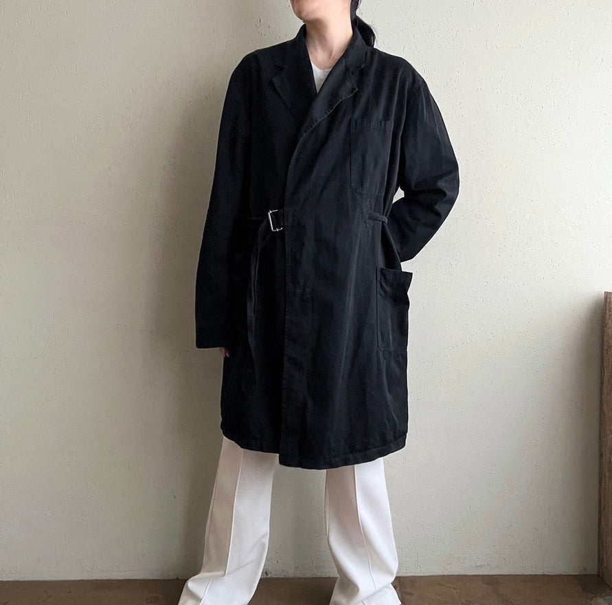 90s Black Belted Jacket