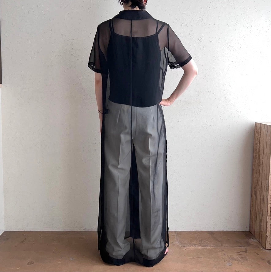 90s EURO Sheer Maxi Dress