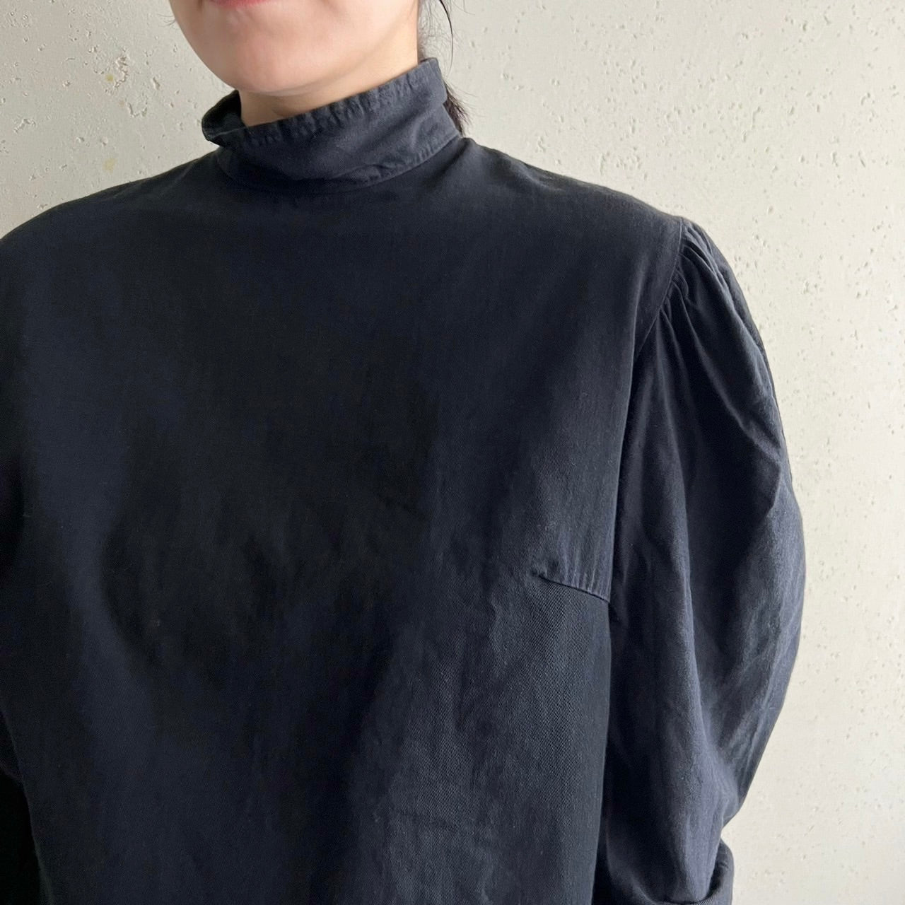 90s Black Blouse