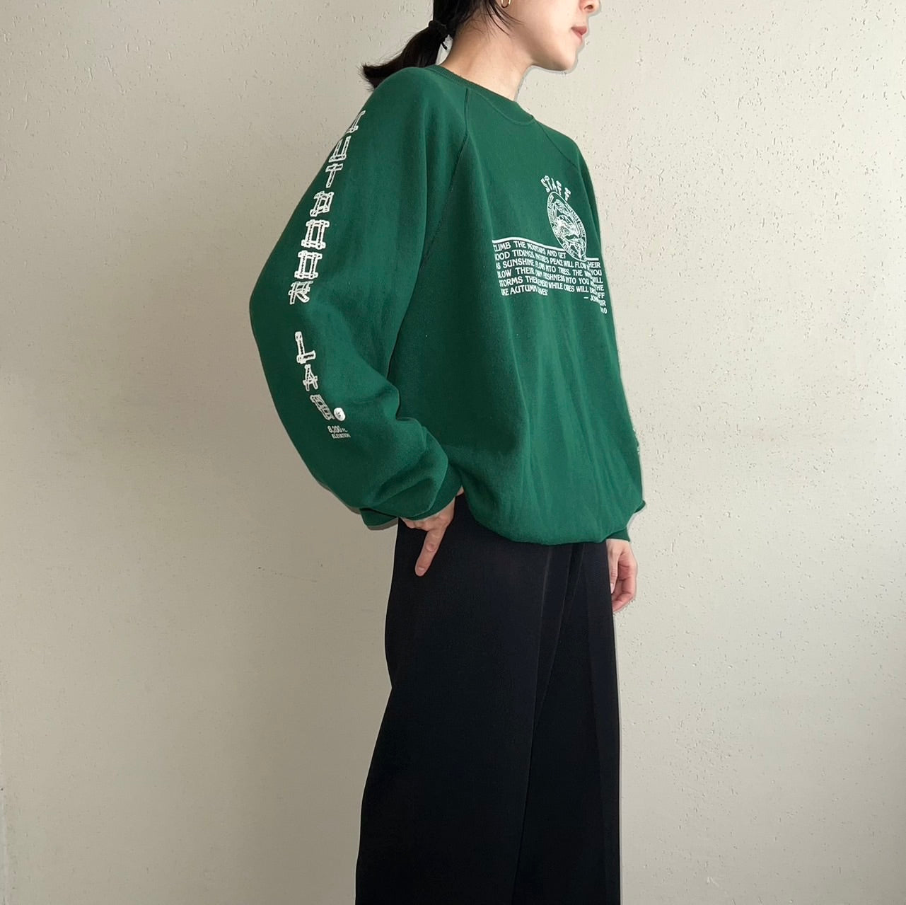 80s Printed Sweater Made in USA