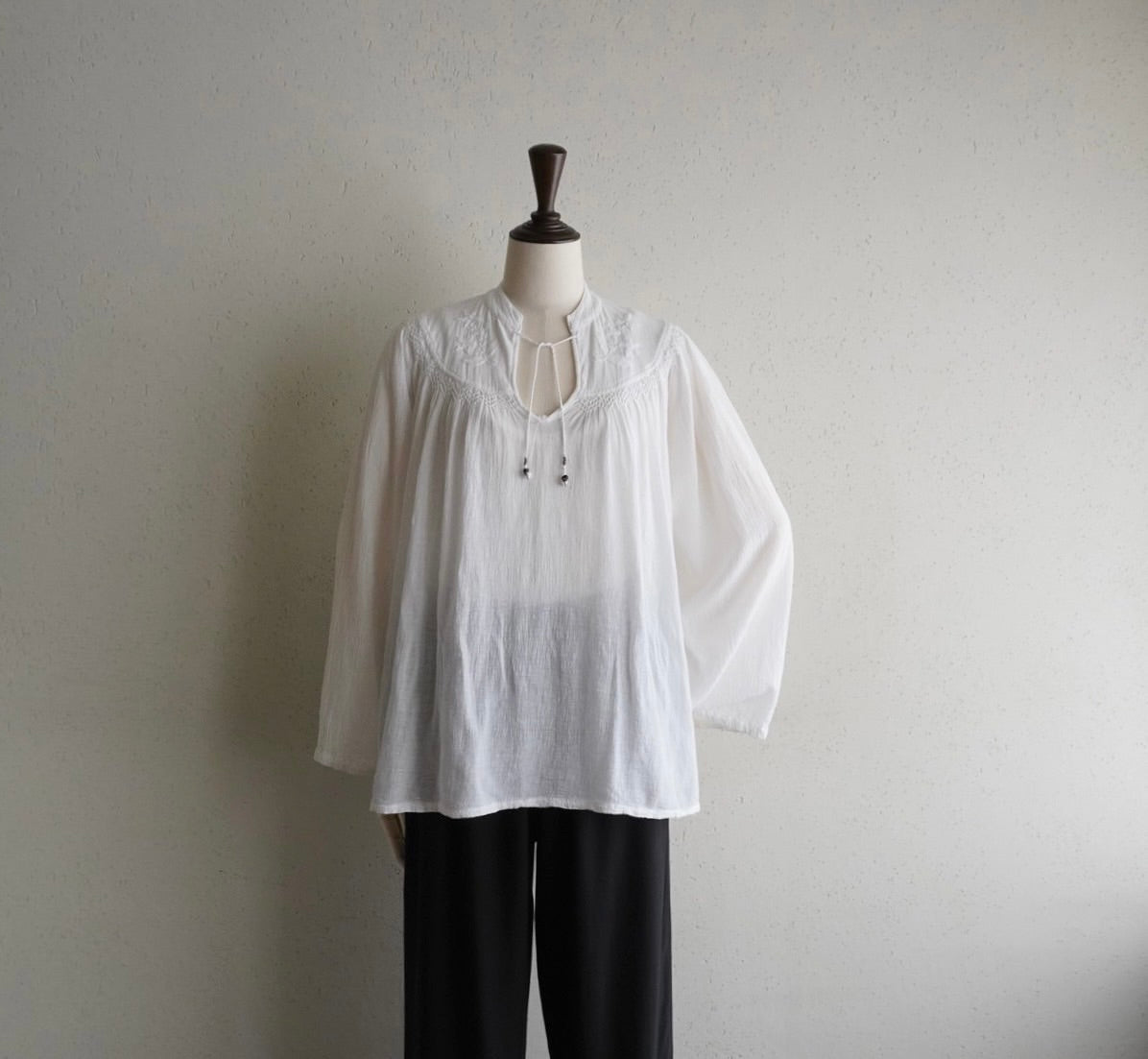70s Cotton Embroidery Tunic
