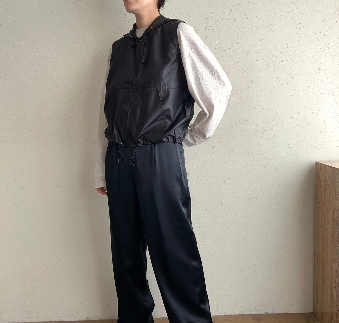 90s Hooded Vest Dead Stock