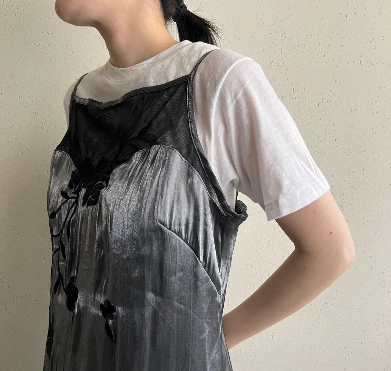 90s Shiny Maxi Dress Made in Canada