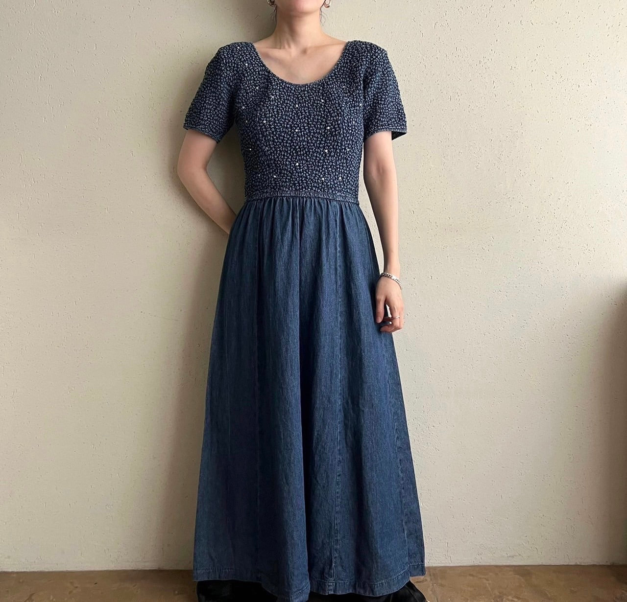 90s Denim Dress Made in USA