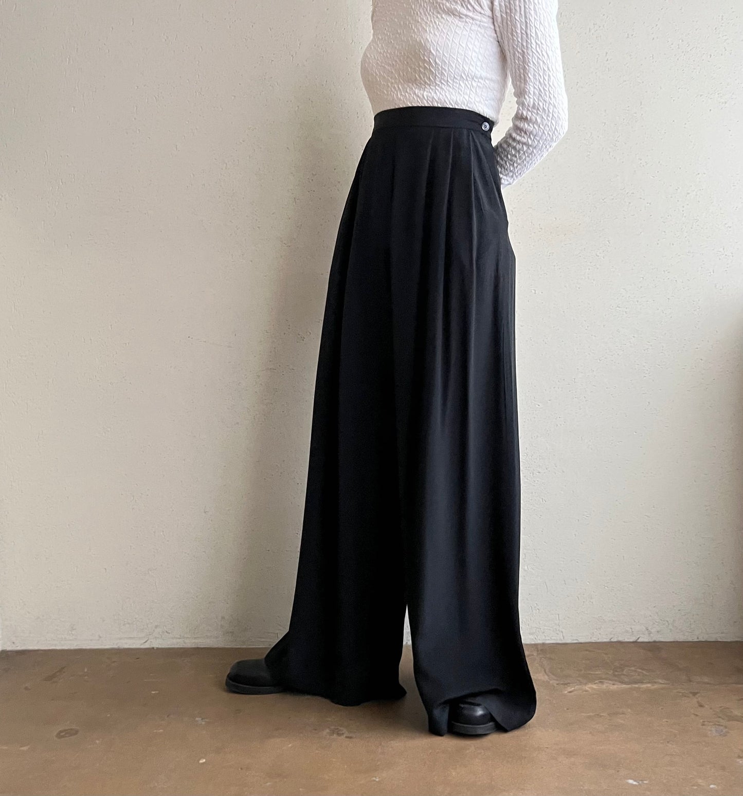 90s Silk Wide Pants