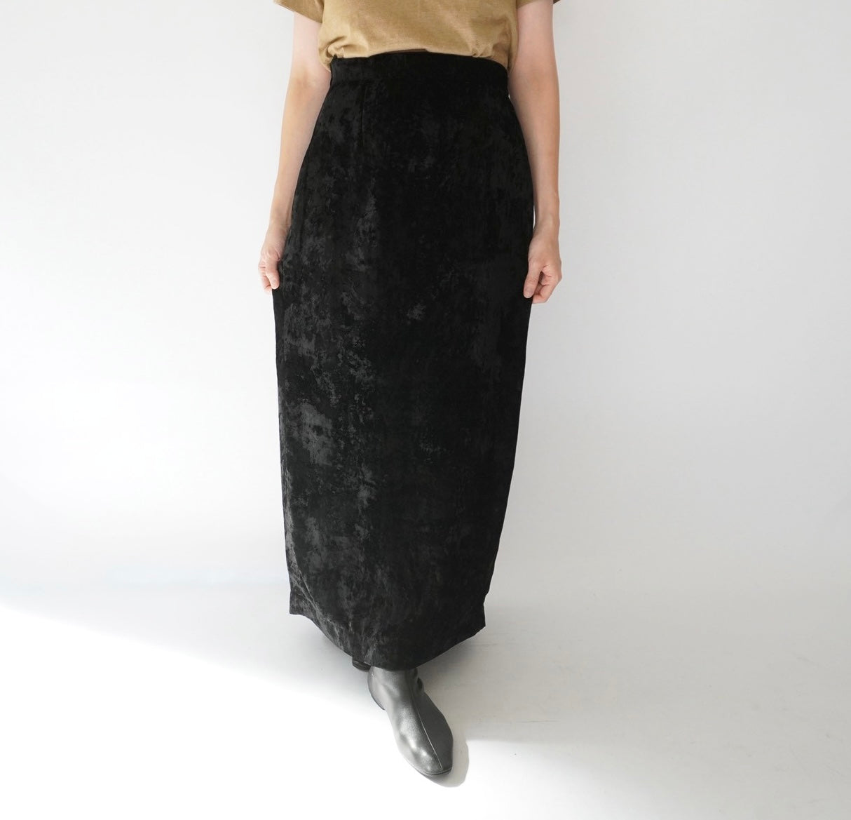 80s Velour Maxi Skirt