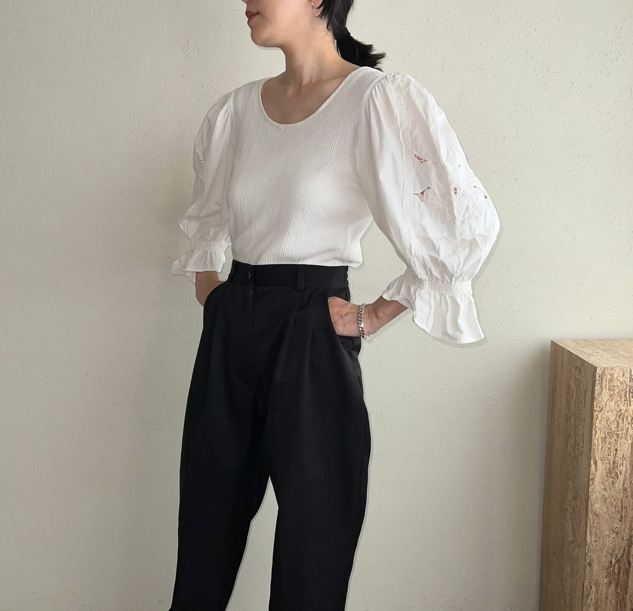 80s EURO Lace Design Top