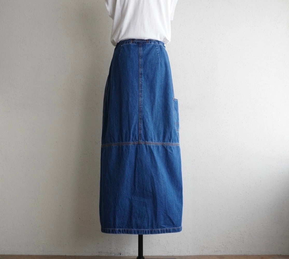 90s Denim Maxi Skirt