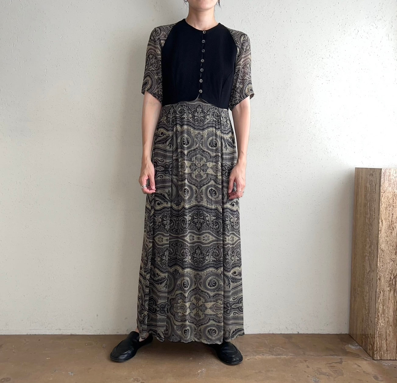 90s Rayon Dress Made in Italy