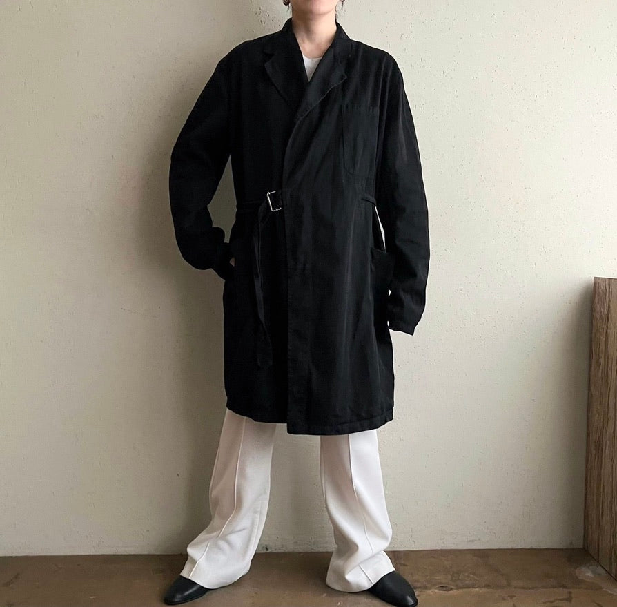 90s Black Belted Jacket