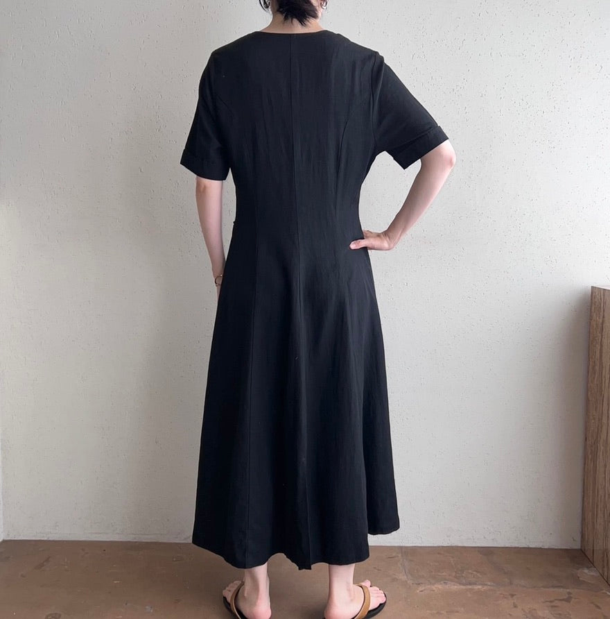 90s EURO Side Lace up Dress