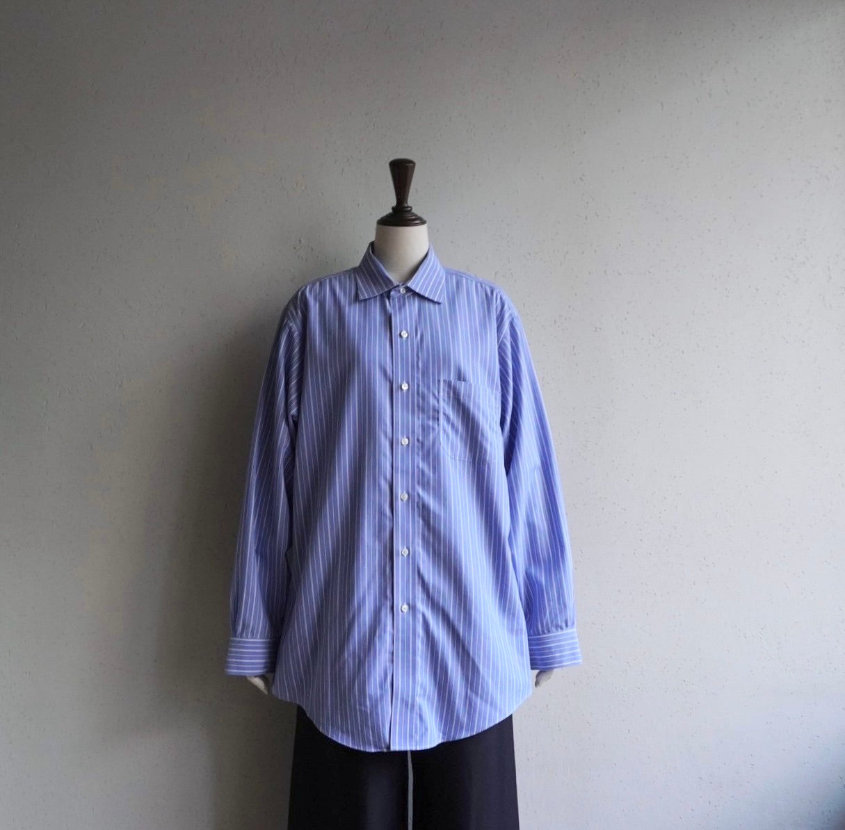 90s "Brooks Brothers" Blue Striped Shirt
