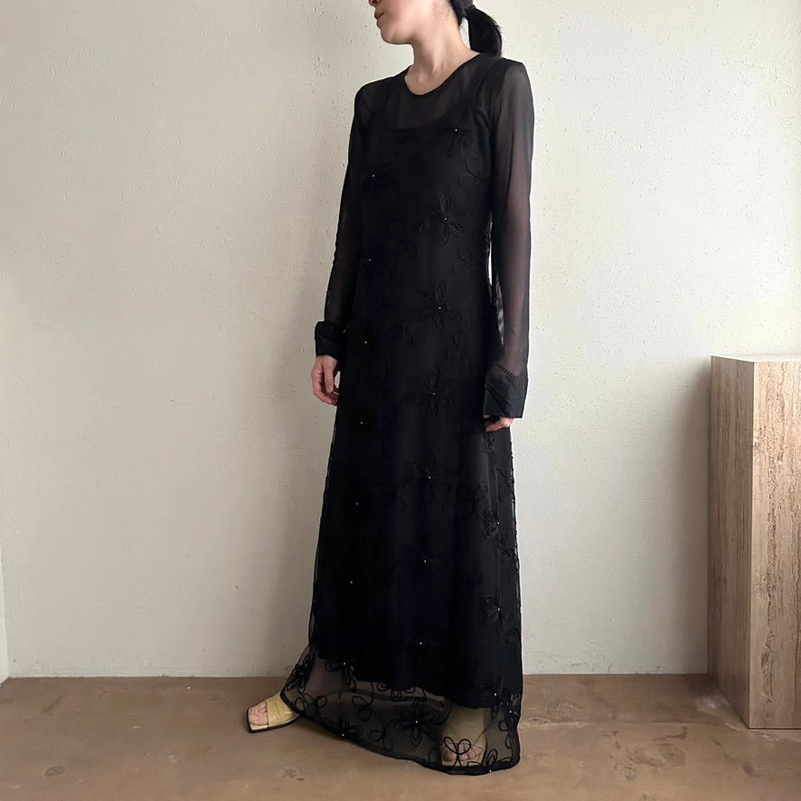 90s Lace Design Dress