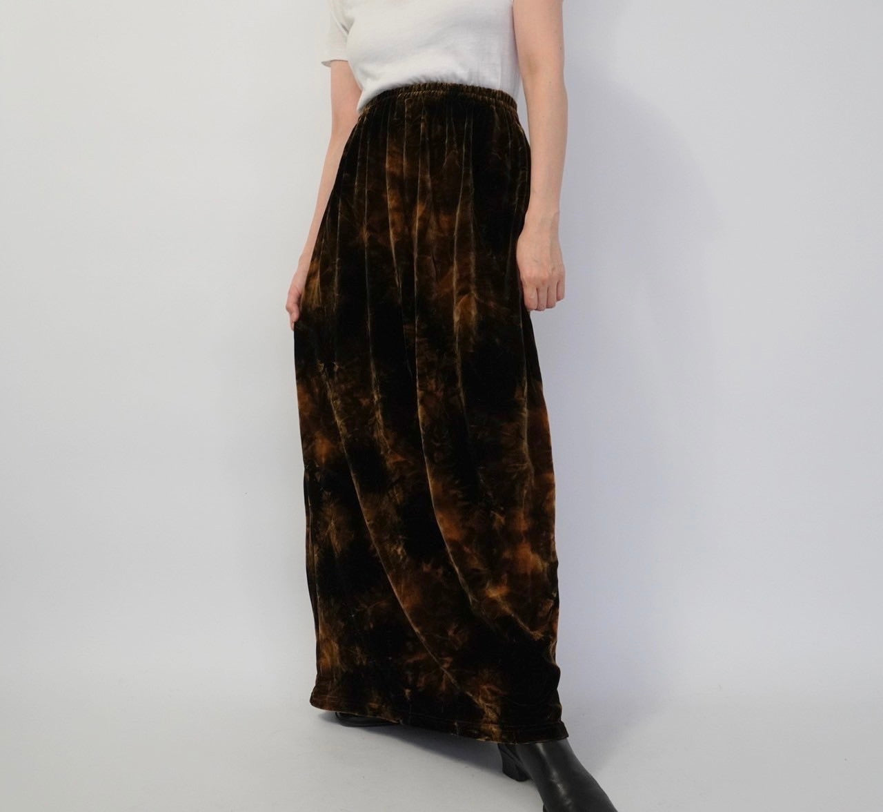 90s Velor Maxi Skirt