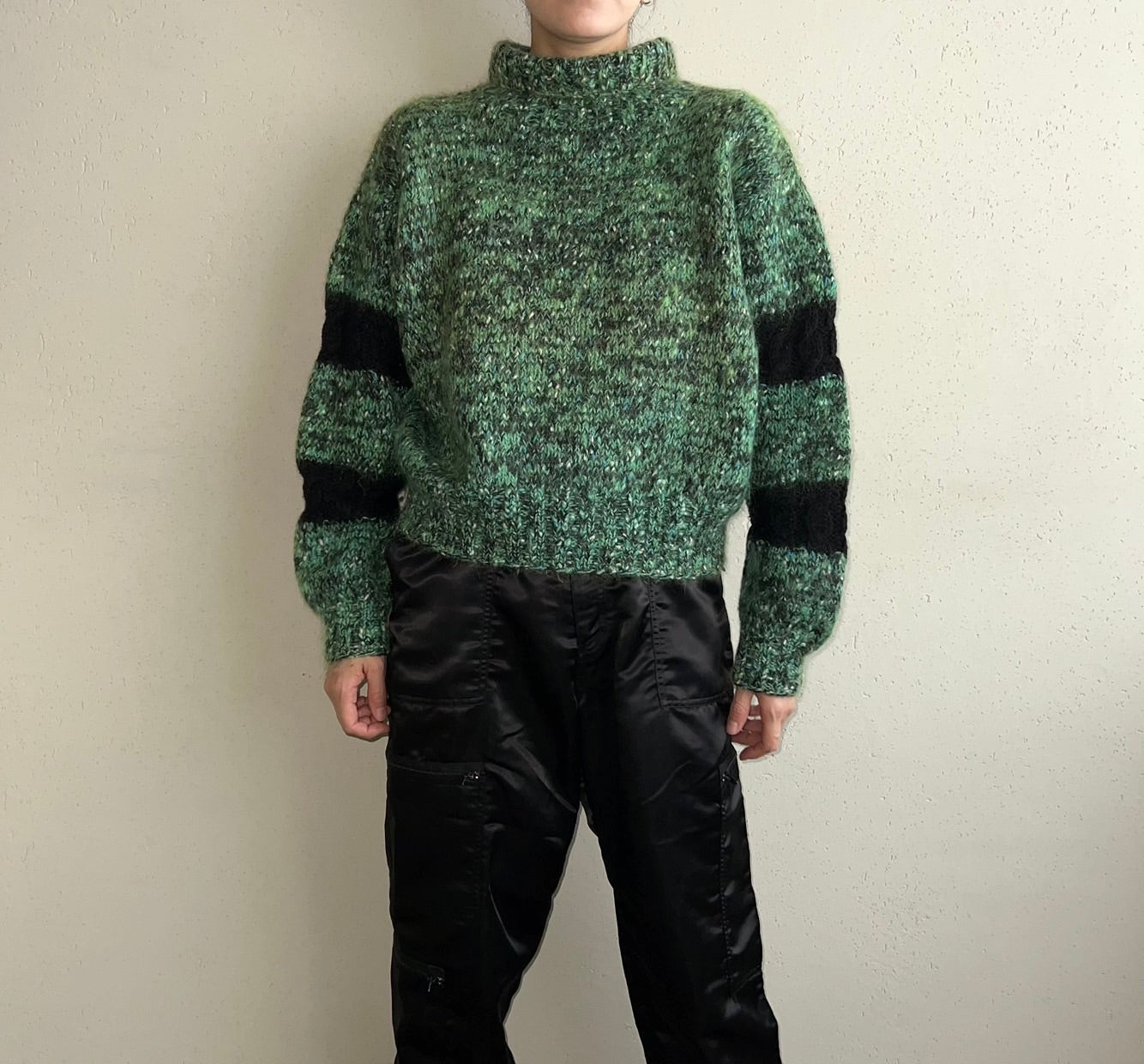 80s Green Knit
