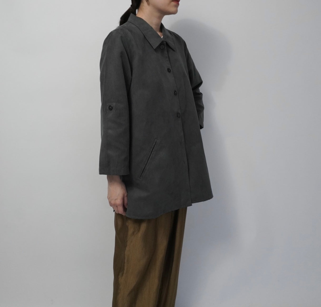 90s Faux Suede Shirt