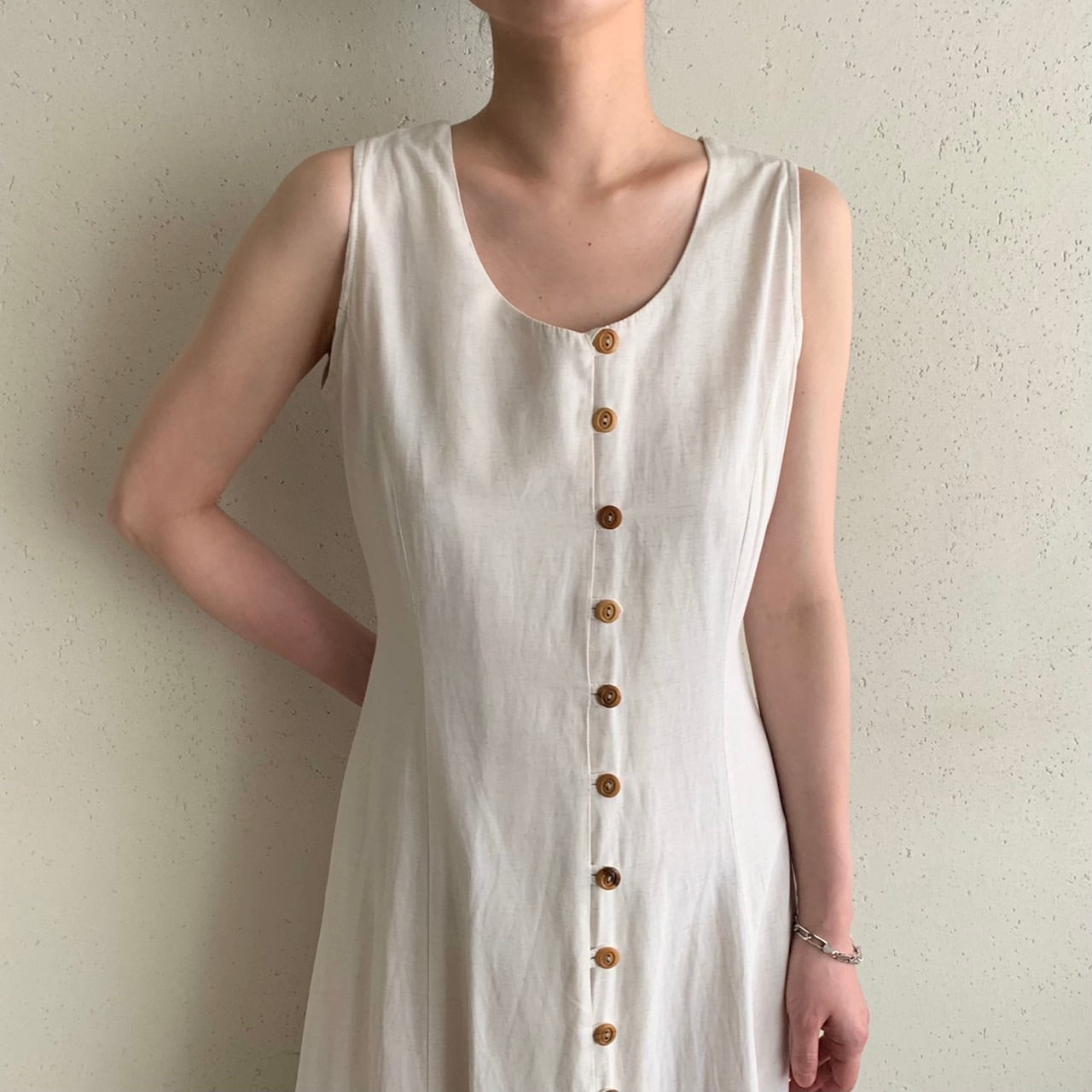 90s Back Lace up Dress Made in Italy