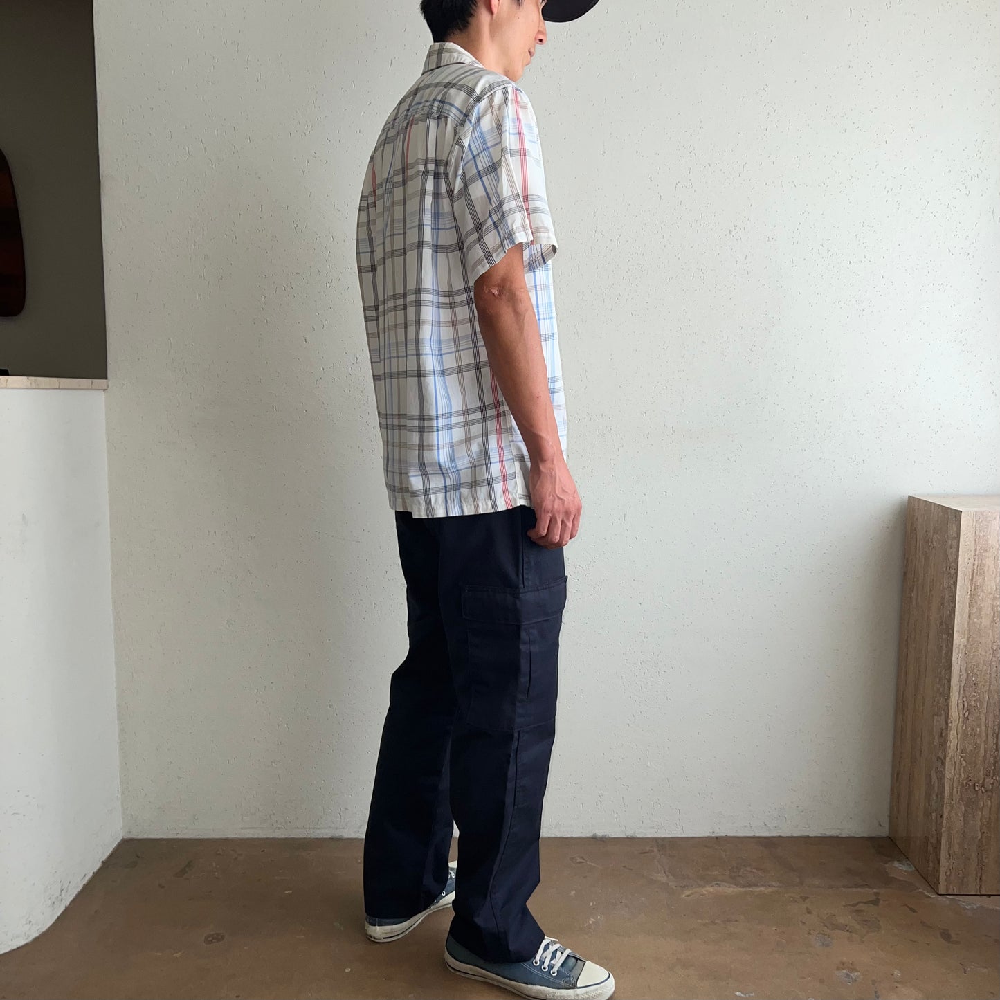 50s "ARROW" Plaid Shirt Made in USA