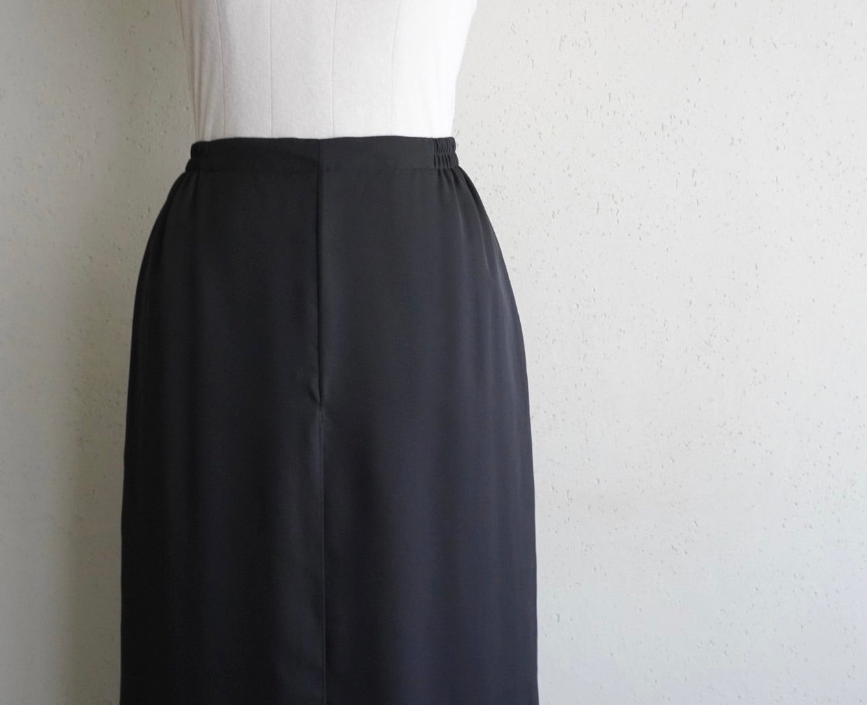 90s Black Slit Design Pants