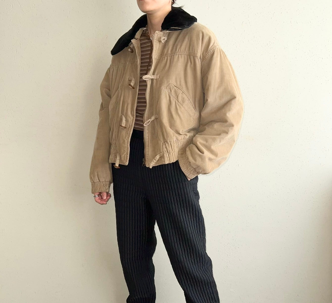 90s ”BLUE FAMILY BENETTON”Corduroy Jacket Made in Italy