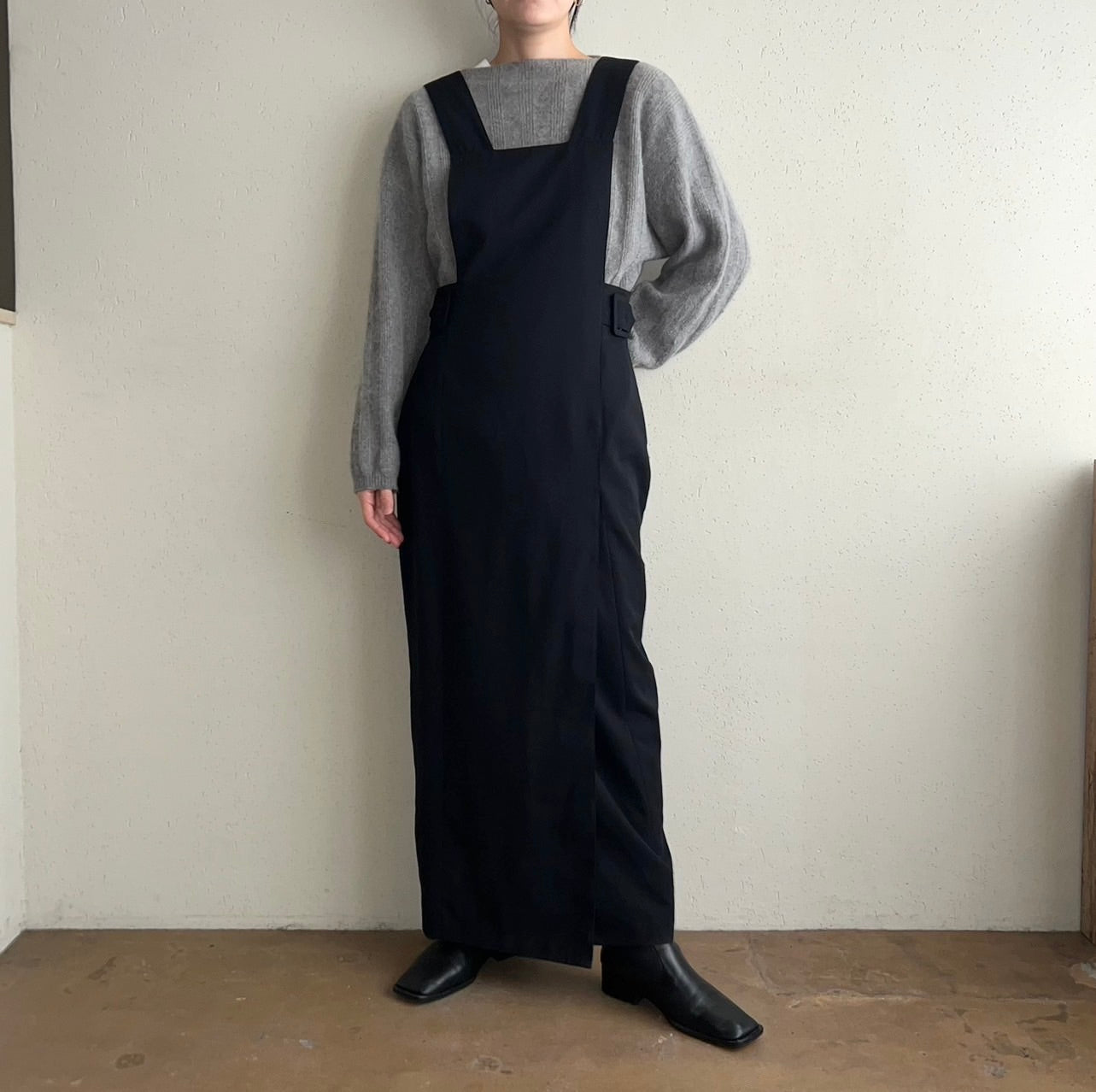90s Black Design Dress