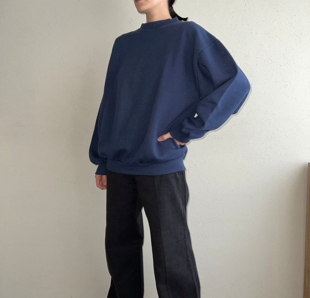 90s Navy Sweater Made in USA