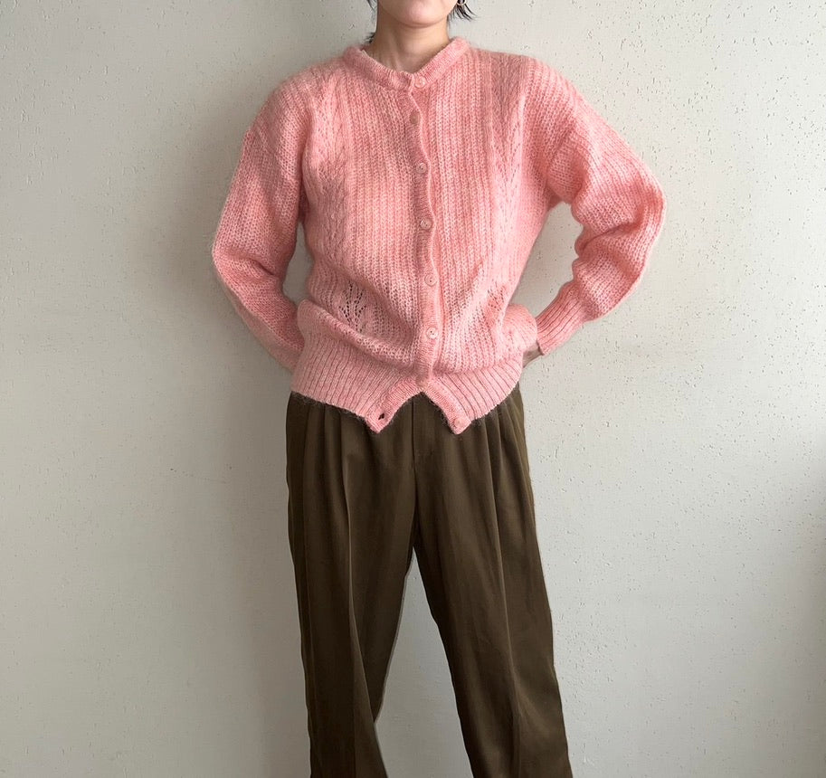 90s Mohair Knit Cardigan Made in Britain
