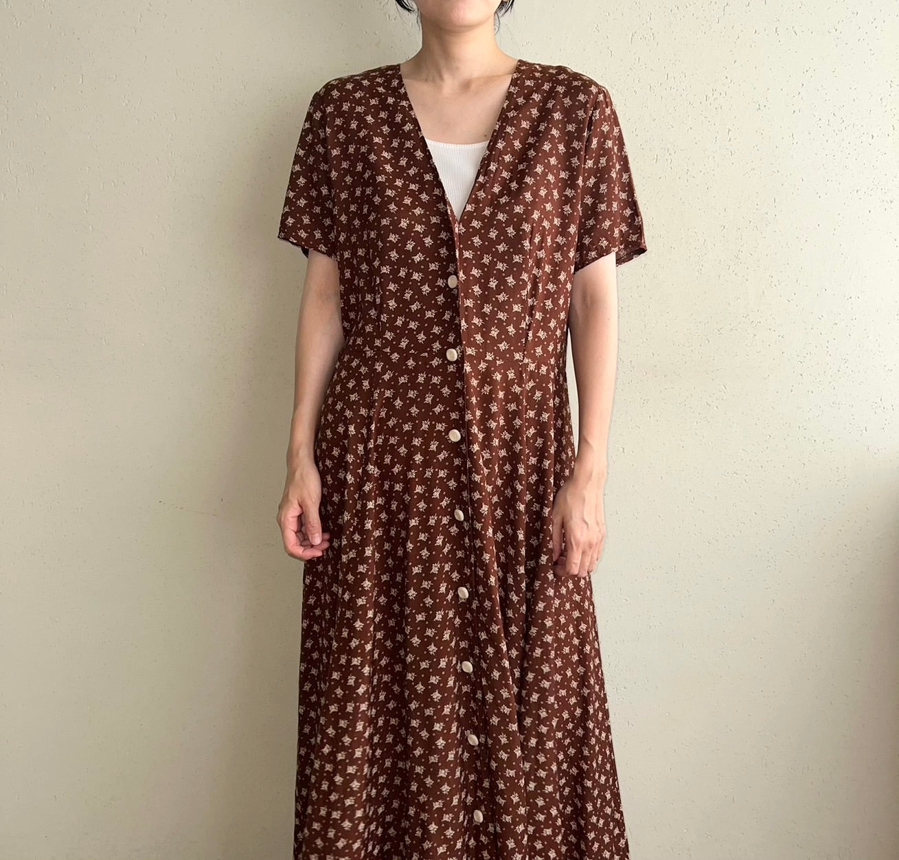 90s EURO Printed Dress