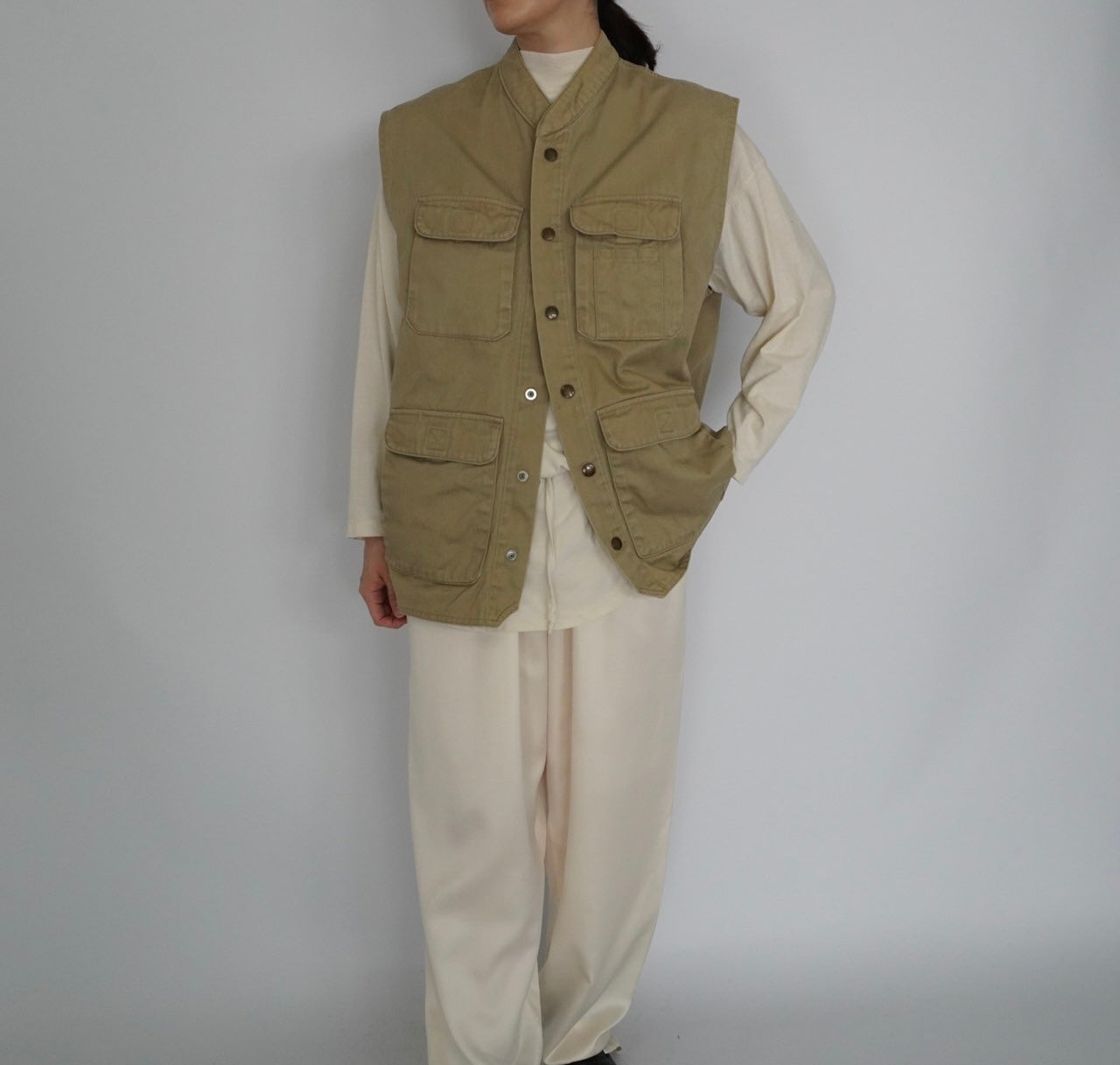 90s Cotton Boxy Vest