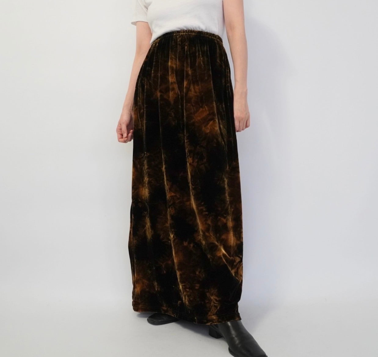 90s Velor Maxi Skirt