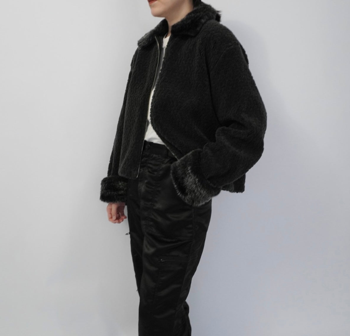 90s Fur Zip Jacket