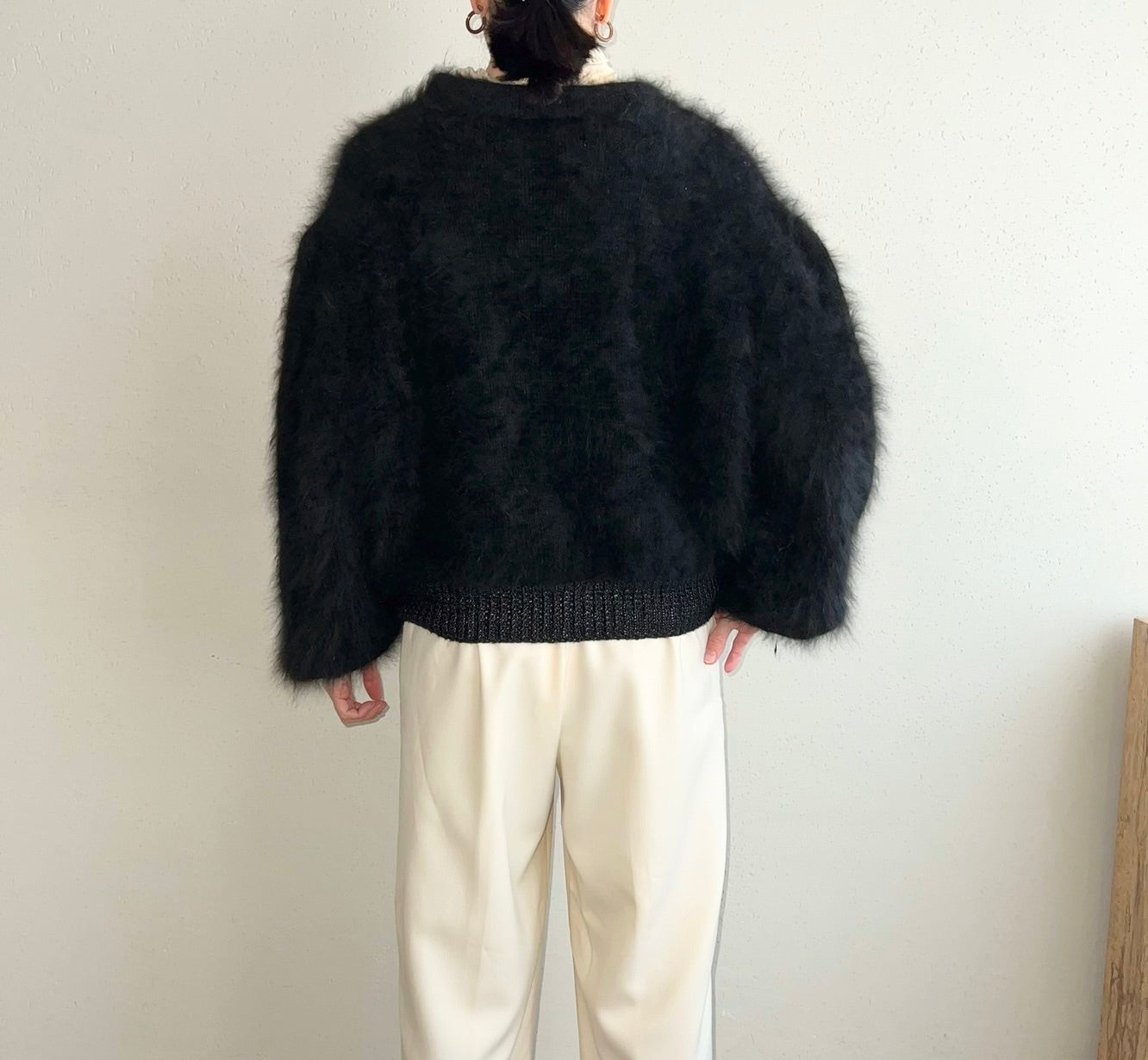 80s Black Knit