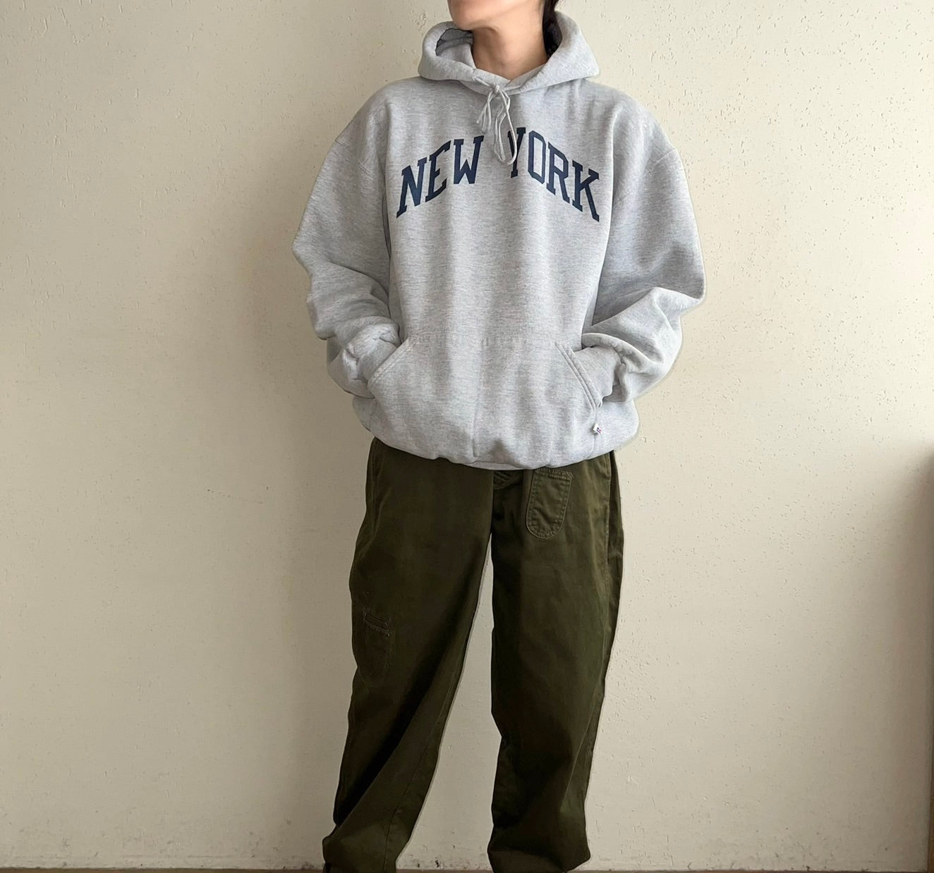90s Hooded Sweater Made in USA
