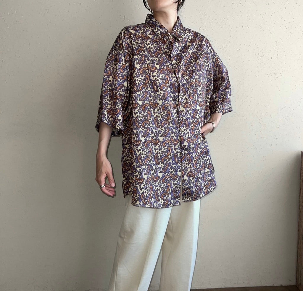 90s Paisley Blouse