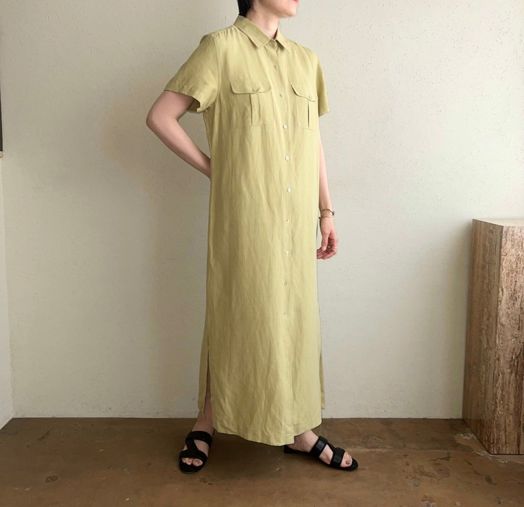 Silk Shirt Dress