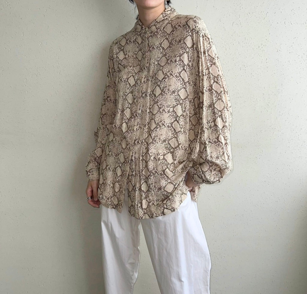 90s Python Pattern Blouse