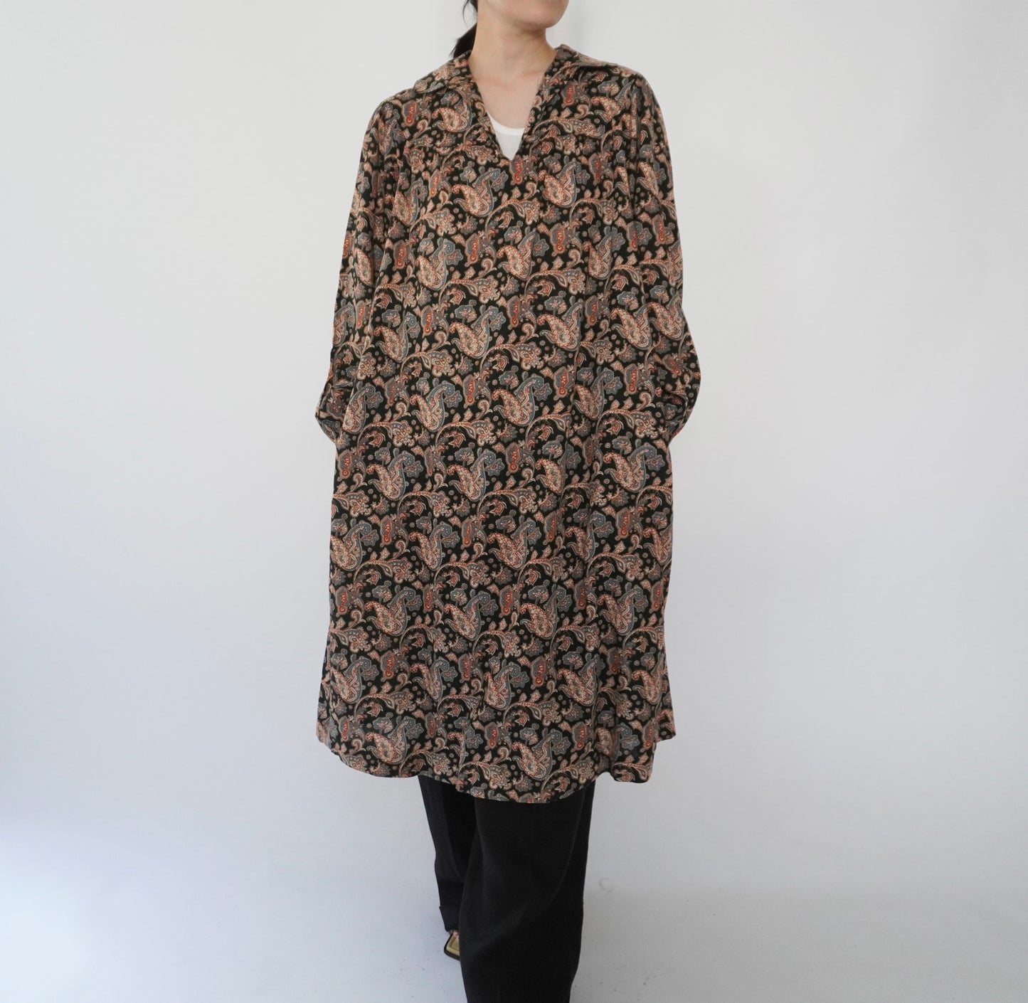 80s Printed Dress Made in Sweden