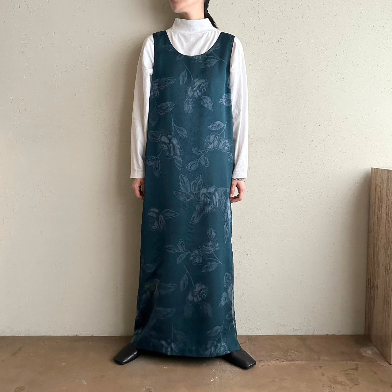 90s Printed Sleeveless Dress
