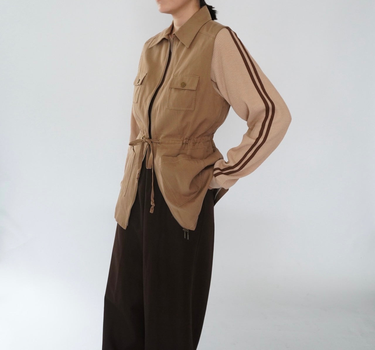 90s Design Zipped Vest