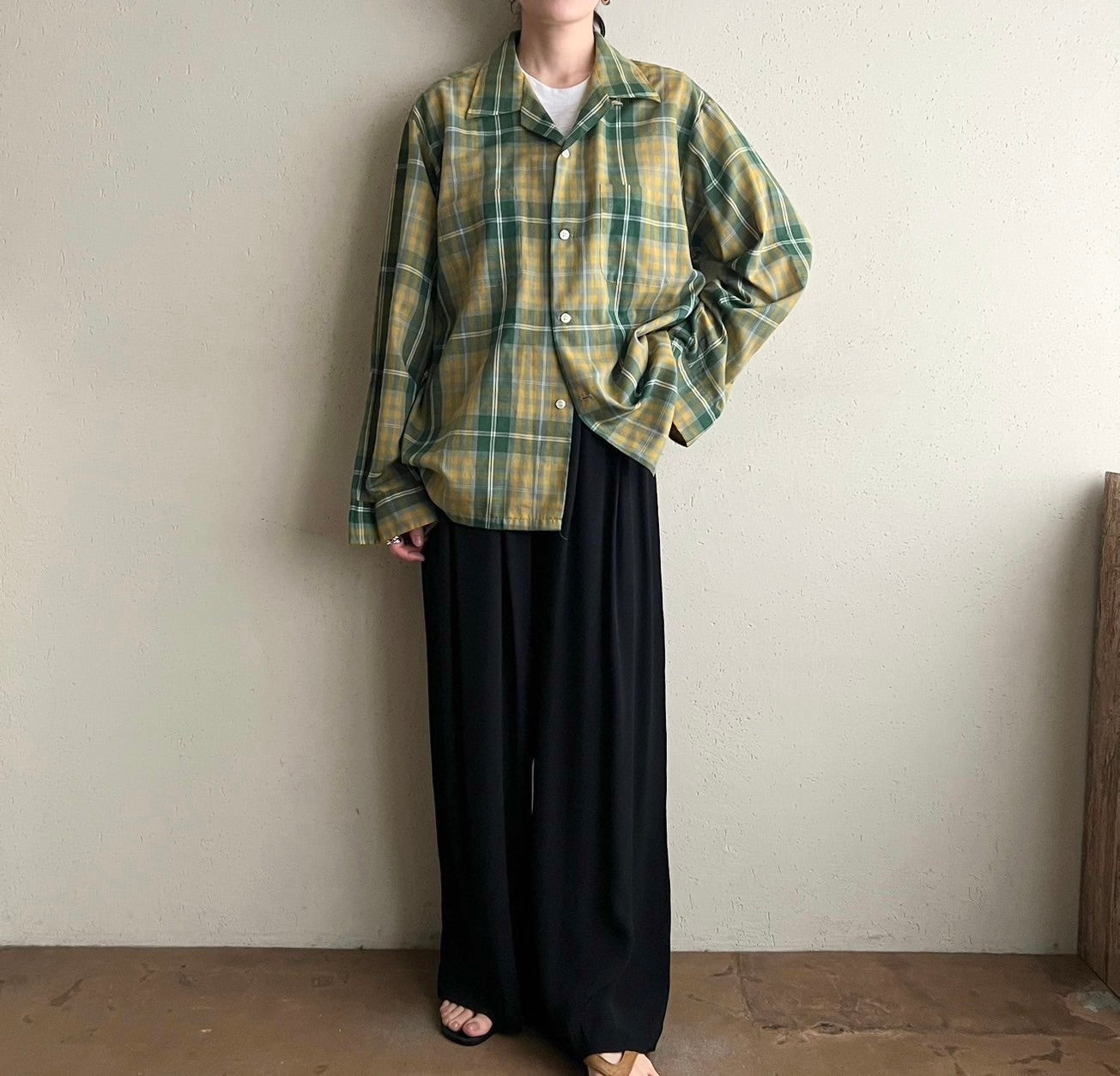 60s“Pennleigh” Plaid Shirt