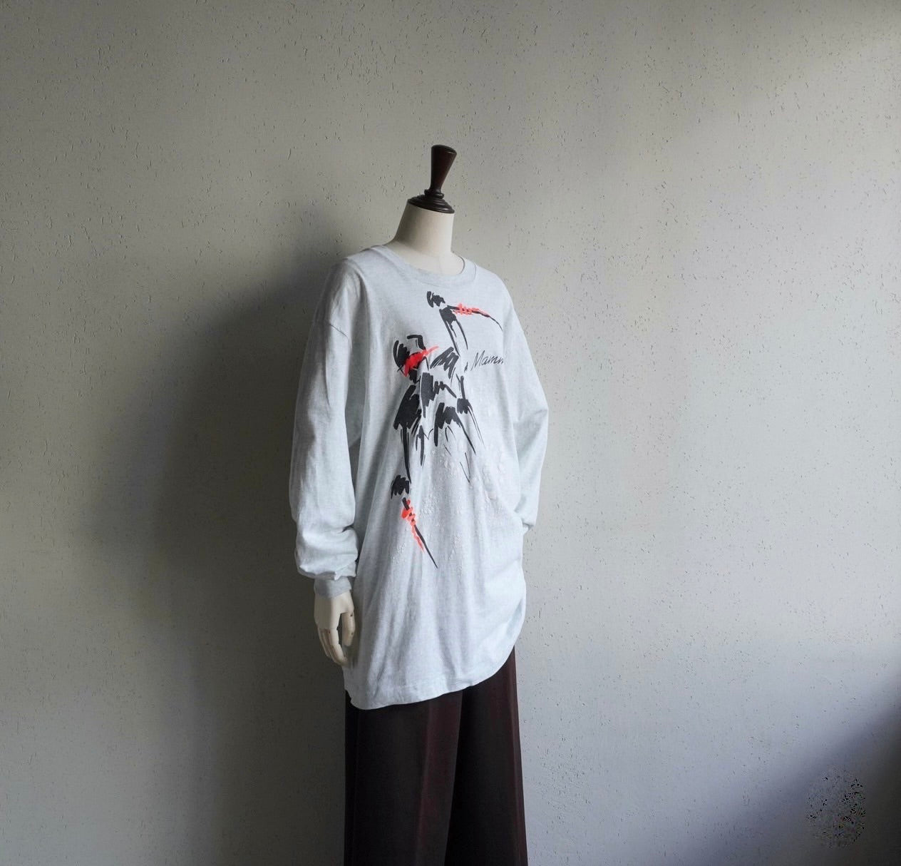 90s Printed Long Sleeves T-shirt Made in USA