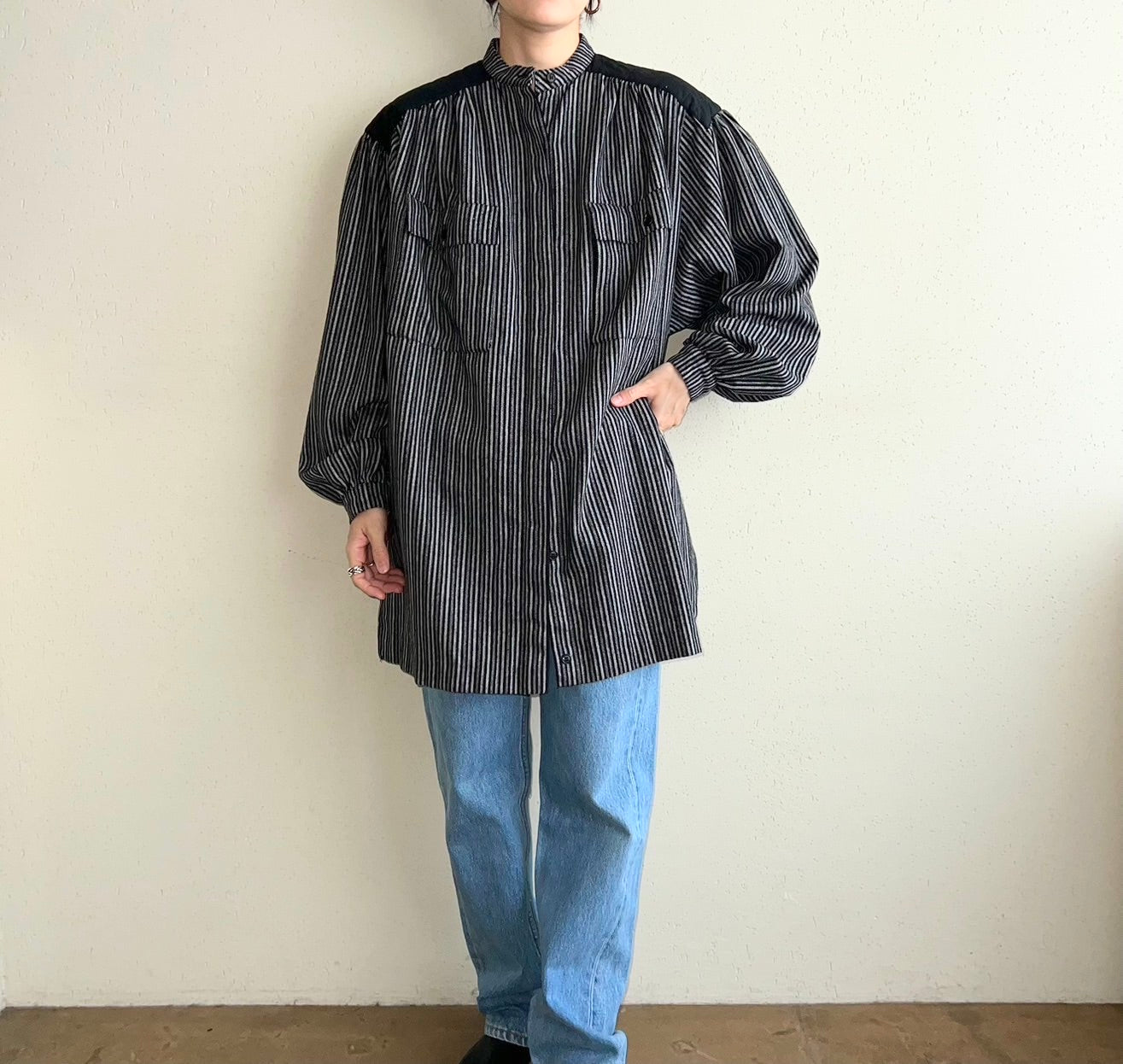 90s Striped Blouse Made in Italy