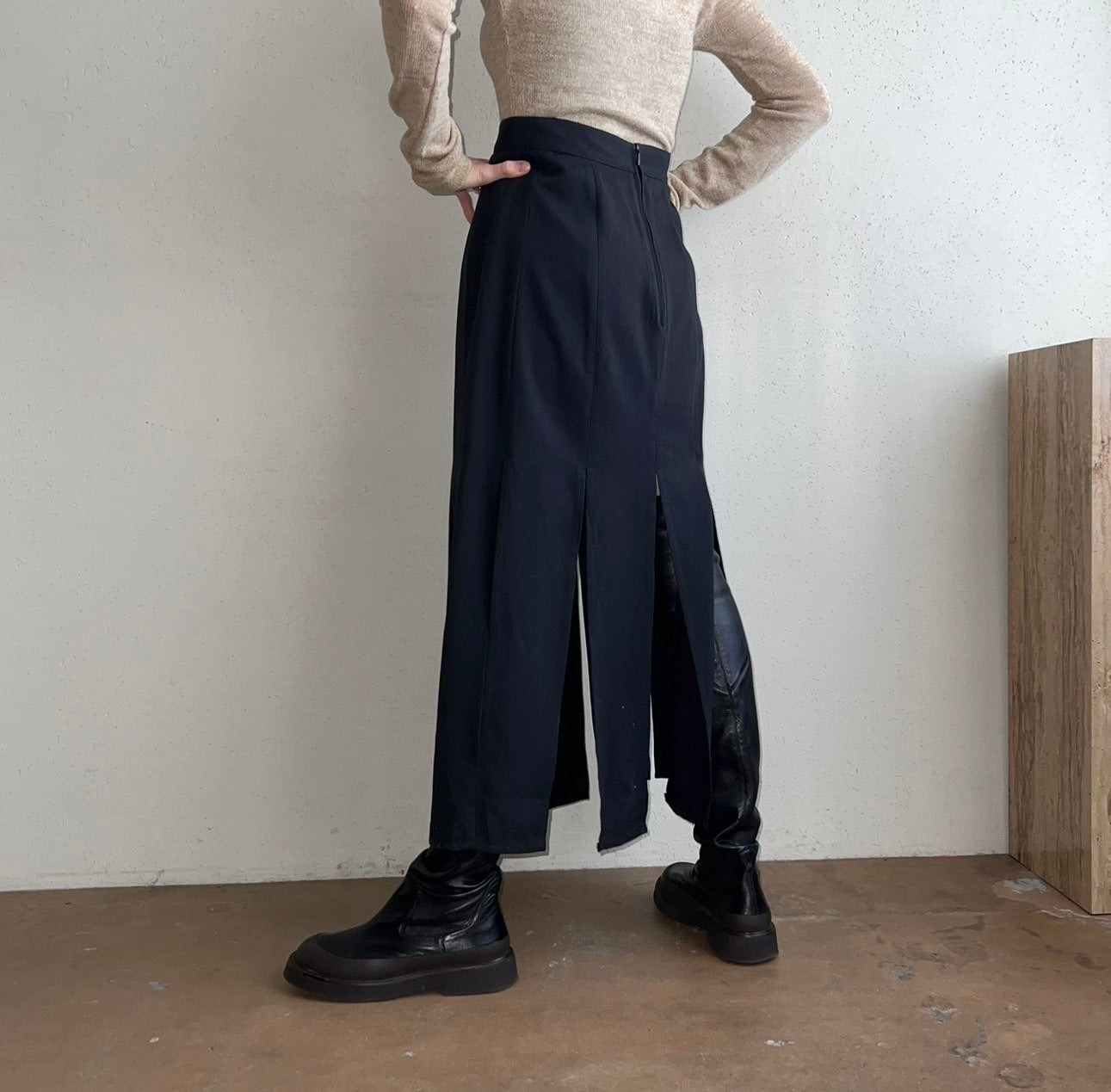 90s EURO Slit Design Skirt