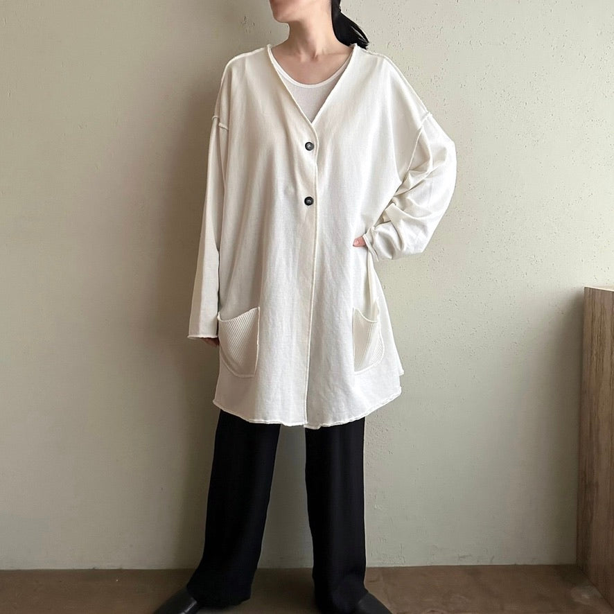 90s Long Sweater Cardigan Made in USA