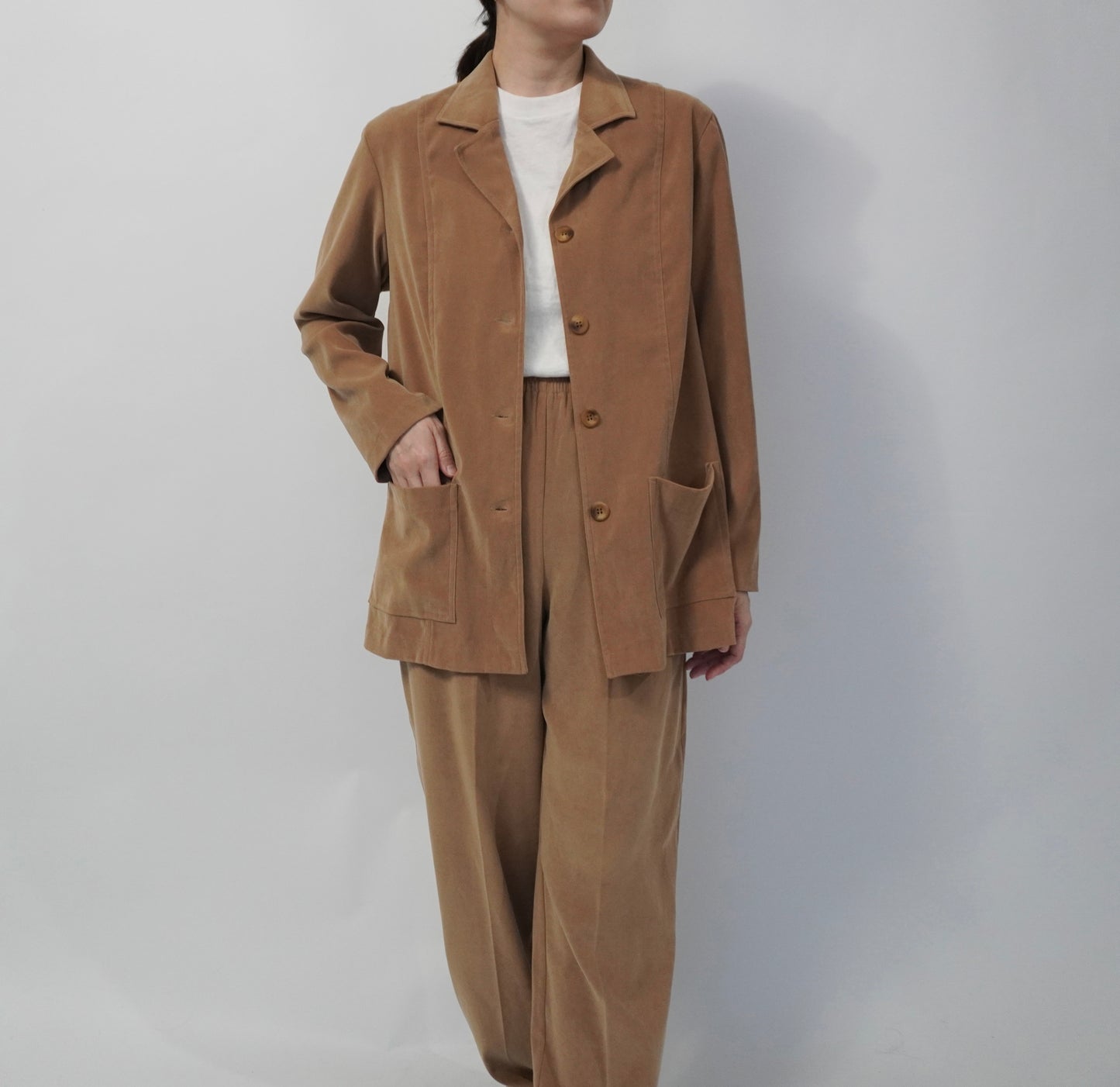 90s Beige Two-Piece