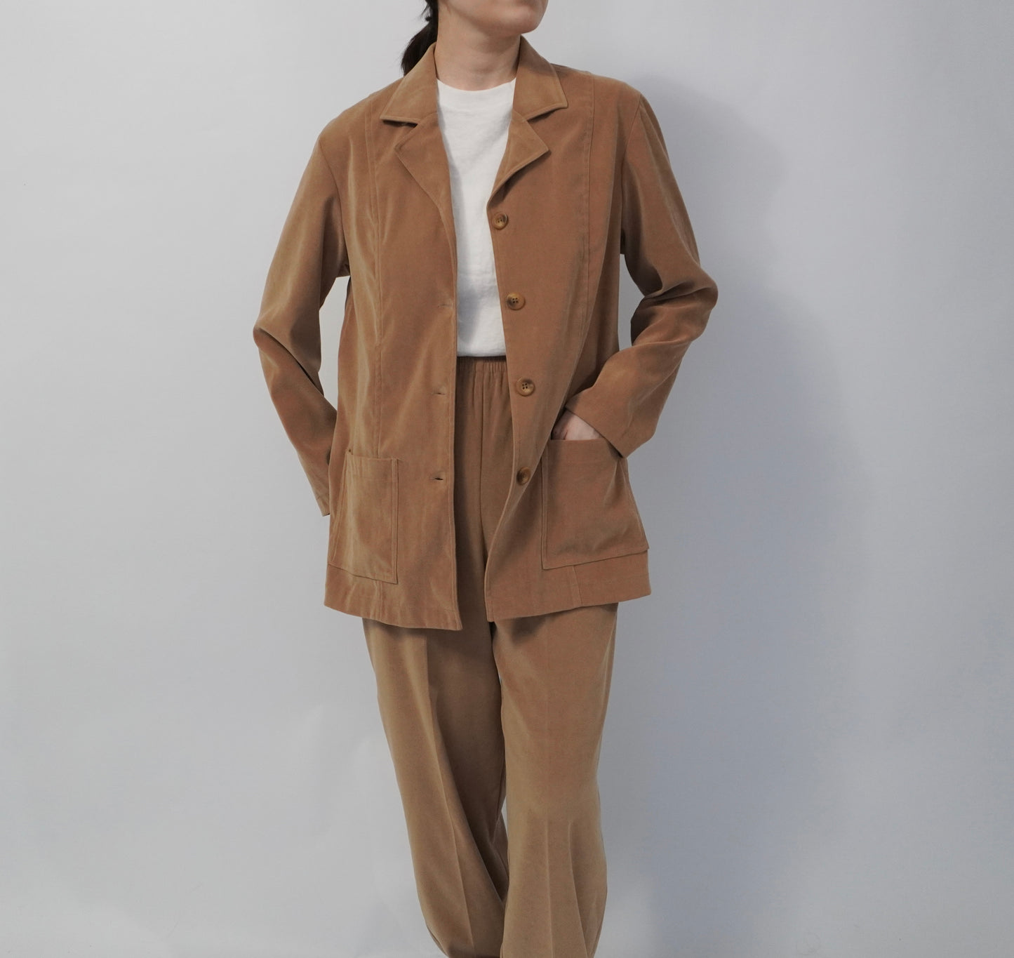90s Beige Two-Piece