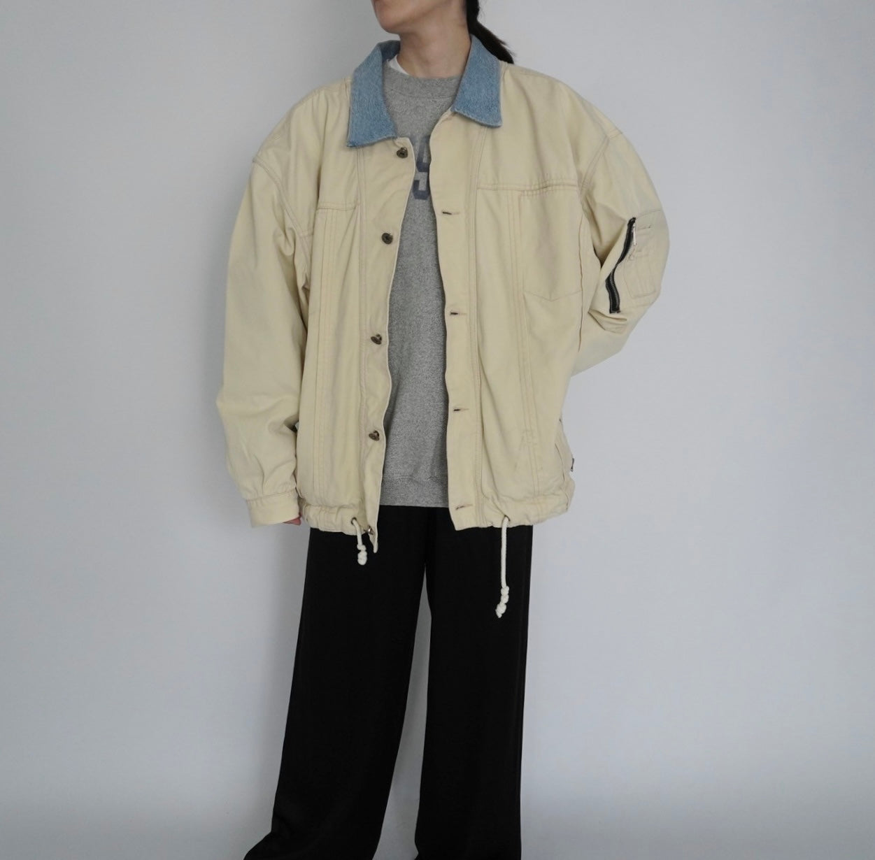 90s Denim Collar Jacket