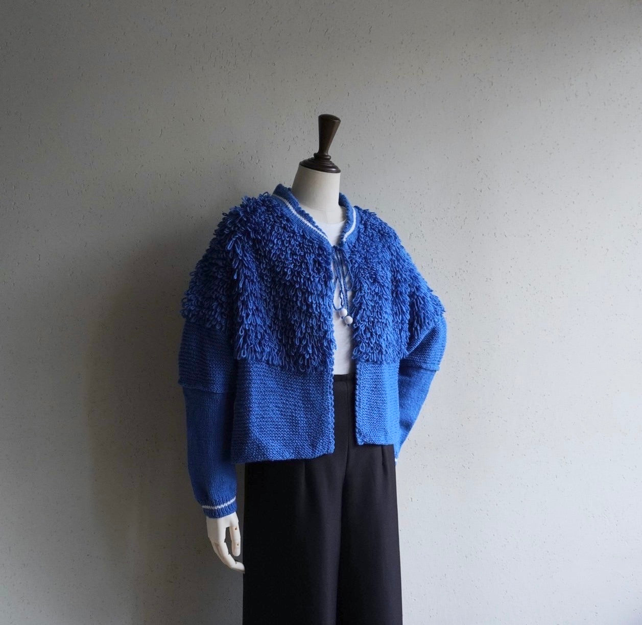 80s Design Knit Jacket,Cardigan