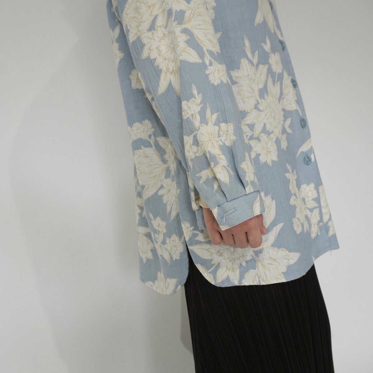 90s Flower Pattern Shirt Made in USA